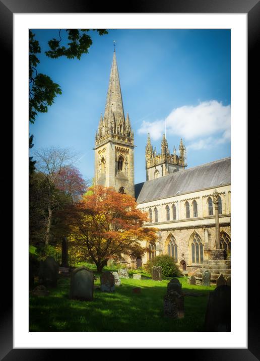 Llandaff Cathedral Framed Mounted Print by Richard Downs