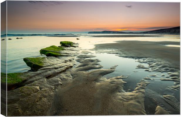 Compton Bay Isle Of Wight  Canvas Print by Michael Brookes