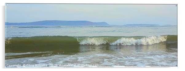 Gower Surf Acrylic by Chris Williams