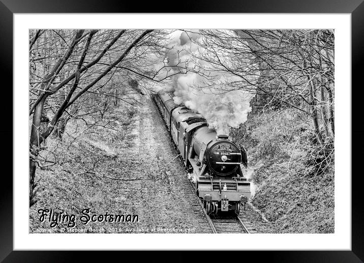 The Flying Scotsman Framed Mounted Print by Stephen Gough