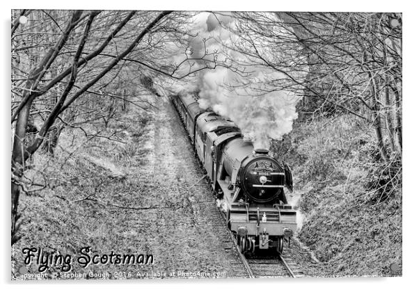 The Flying Scotsman Acrylic by Stephen Gough