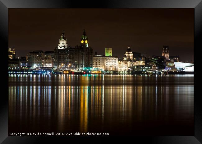 Liverpool Waterfront  Framed Print by David Chennell