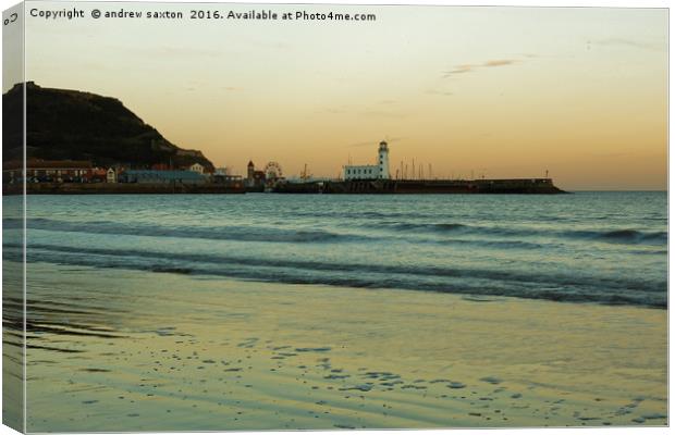 SCARBOROUGH Canvas Print by andrew saxton