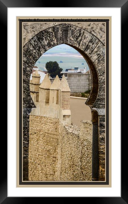 Through the keyhole Framed Mounted Print by Fine art by Rina