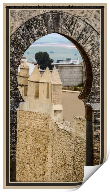 Through the keyhole Print by Fine art by Rina