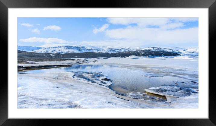 Frozen Iceland  Framed Mounted Print by Svetlana Sewell