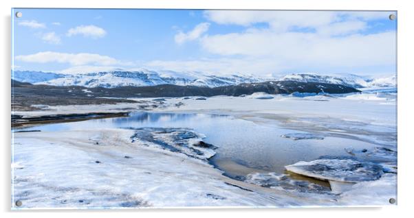 Frozen Iceland  Acrylic by Svetlana Sewell