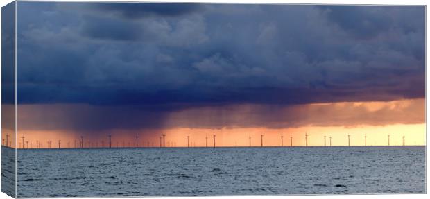 Offshore Wind Farm Llandudno Canvas Print by Tony Bates