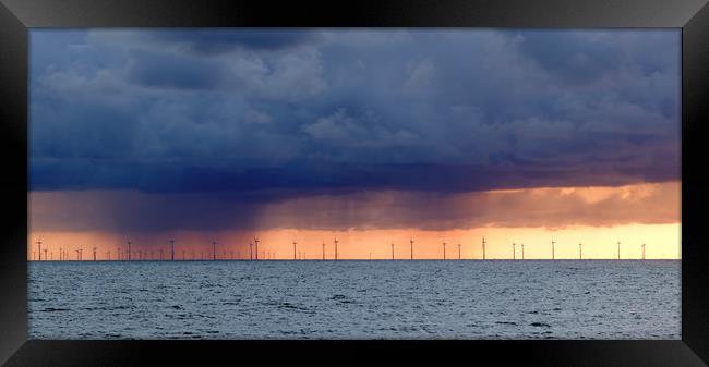 Offshore Wind Farm Llandudno Framed Print by Tony Bates