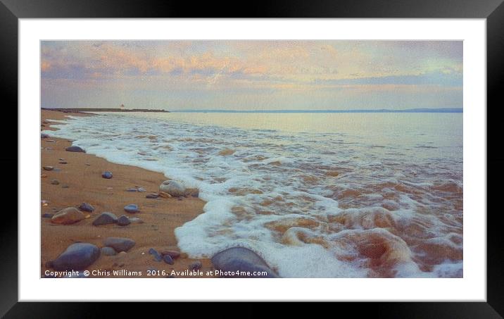 Spring Tide Framed Mounted Print by Chris Williams