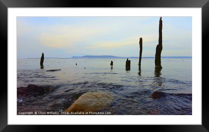 The Waters Edge Framed Mounted Print by Chris Williams