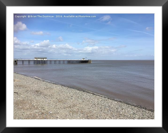 Penarth Pier Framed Mounted Print by Brian The Destroyer