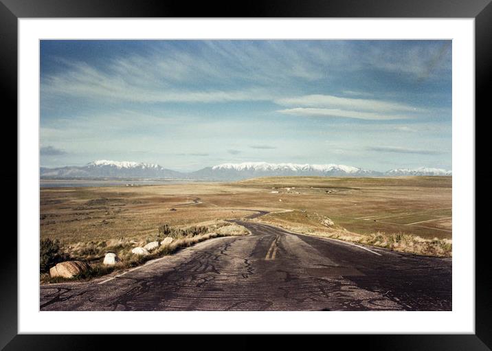 Road to the mountains Framed Mounted Print by Brent Olson