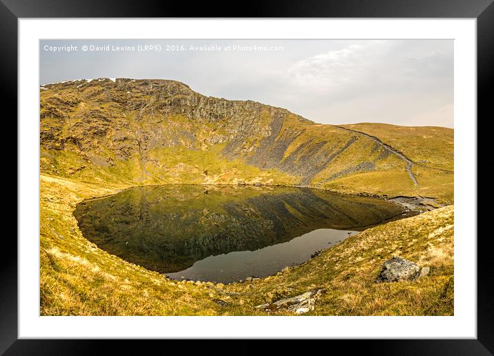 Scales Tarn - Blencathra Framed Mounted Print by David Lewins (LRPS)