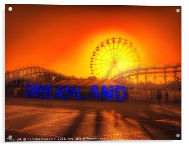 Dreamland  Acrylic by Framemeplease UK