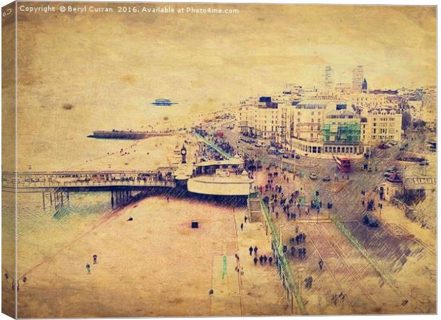 Captivating Views of Brighton Canvas Print by Beryl Curran