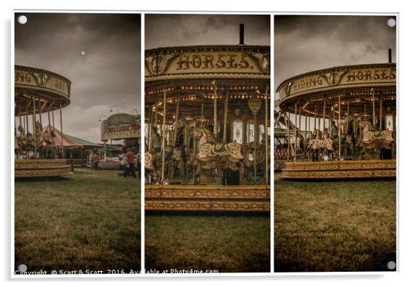 Merry Go Round Acrylic by Scott & Scott