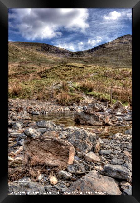 Mountain Stream Framed Print by Scott & Scott