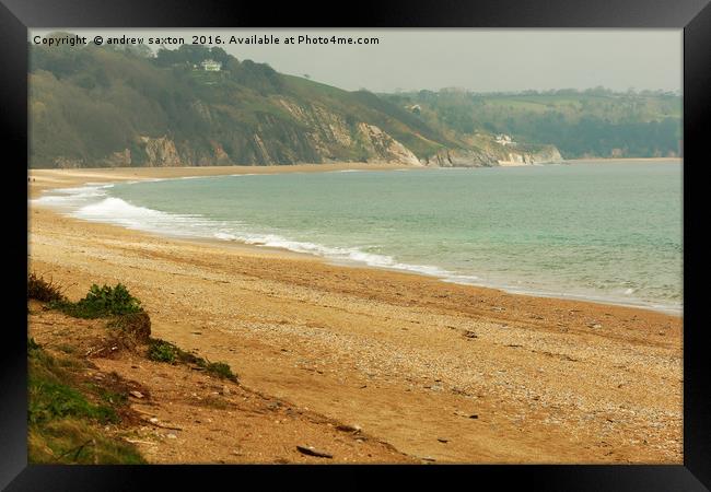 GOLDEN SANDS Framed Print by andrew saxton