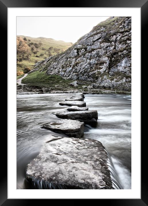 Stepping stones Framed Mounted Print by sean clifford