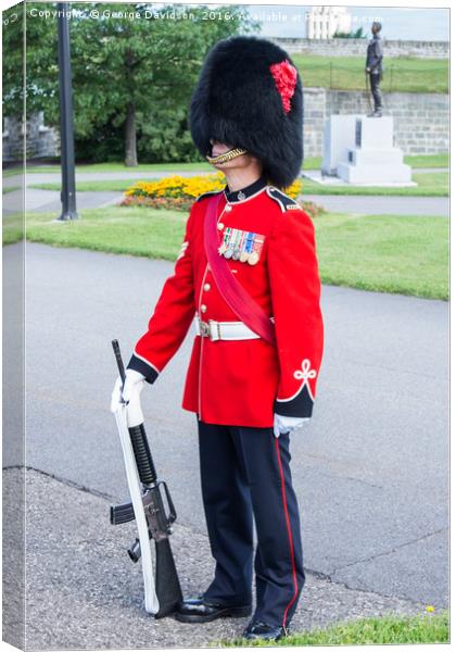 Soldier Canvas Print by George Davidson