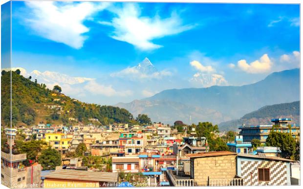 City of Pokhara,Nepal Canvas Print by Nabaraj Regmi