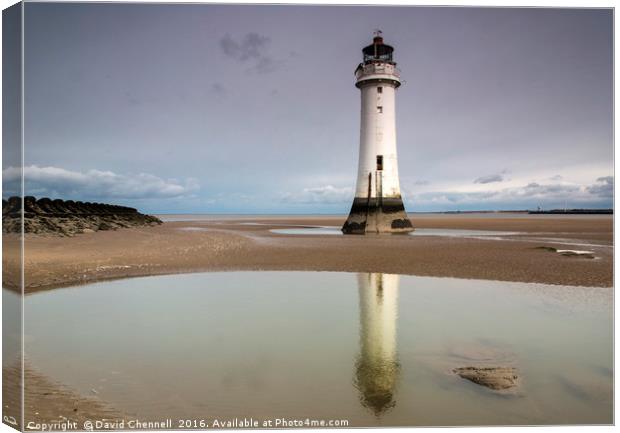 New Brighton Lighthouse Canvas Print by David Chennell