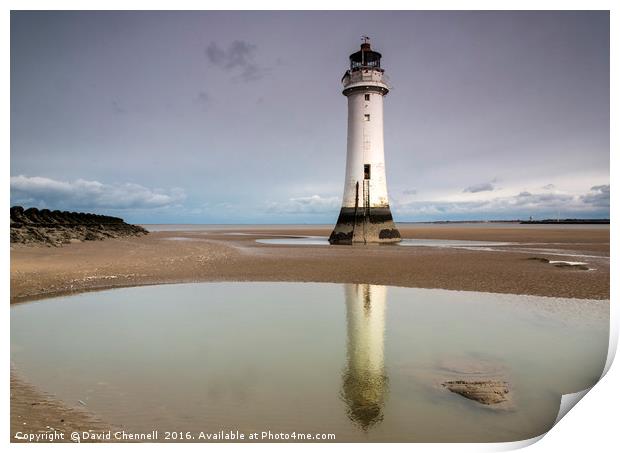 New Brighton Lighthouse Print by David Chennell
