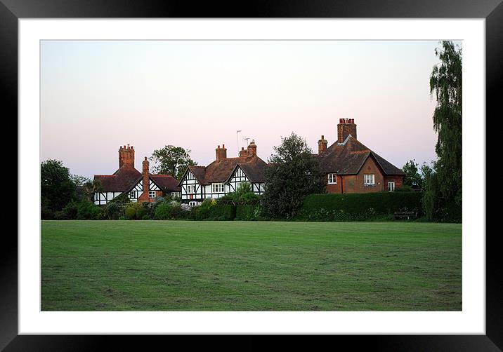 Rothschild Houses, Wingrave. Framed Mounted Print by graham young