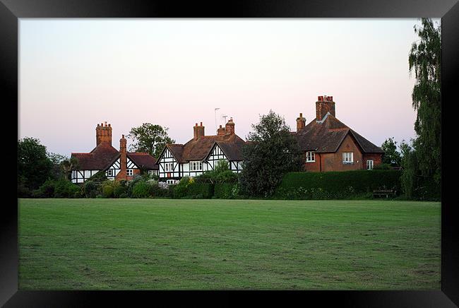 Rothschild Houses, Wingrave. Framed Print by graham young