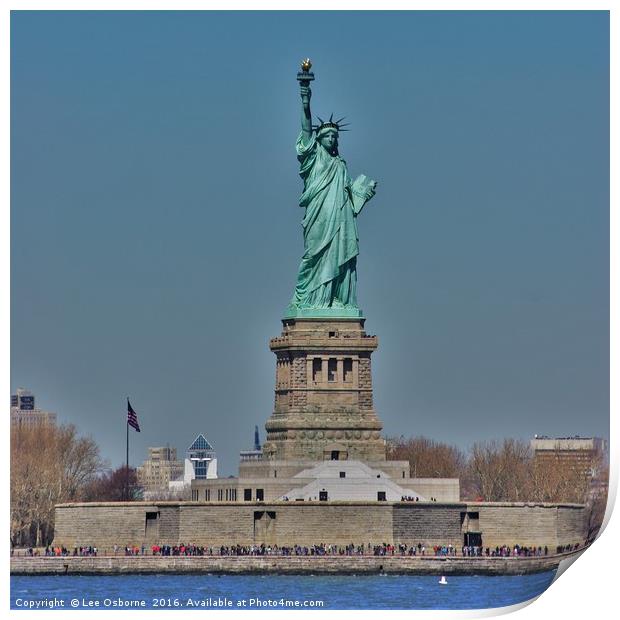 Statue of Liberty, New York City Print by Lee Osborne