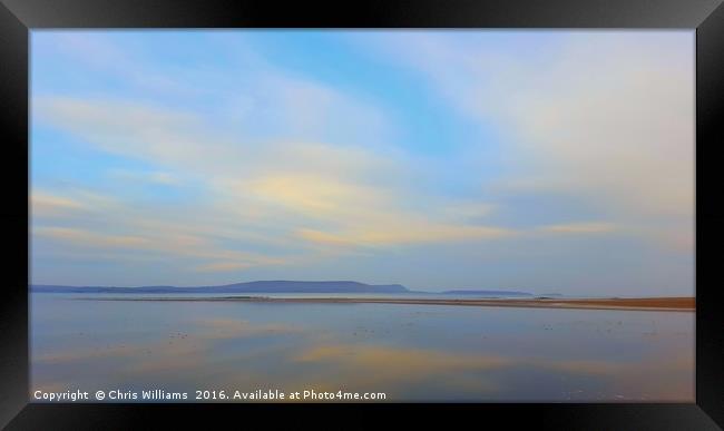 Calming Reflections Framed Print by Chris Williams