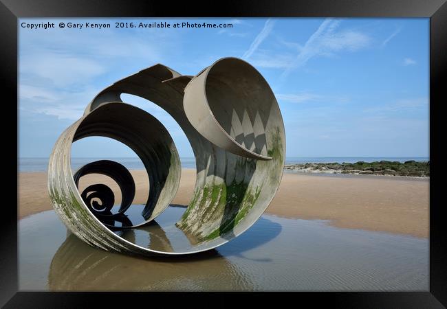 Mary's Shell On Cleveleys Beach Framed Print by Gary Kenyon