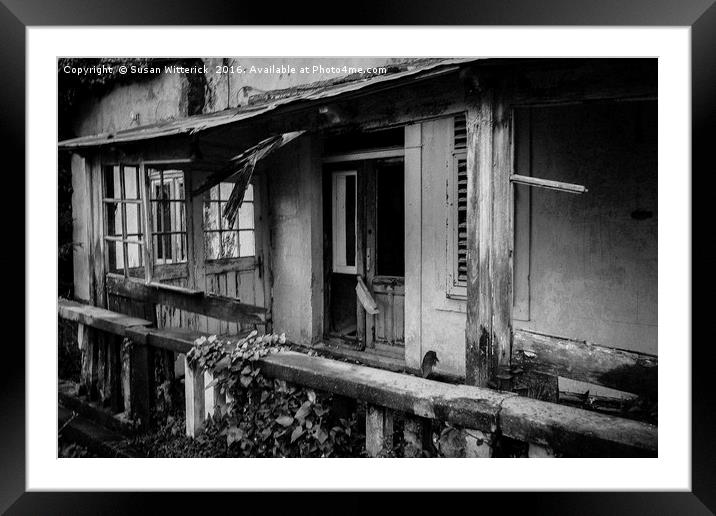 Derelict House, Dubrovnik Framed Mounted Print by Susan Witterick