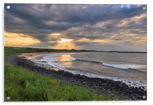 Northumberland coast,  Acrylic by chris smith