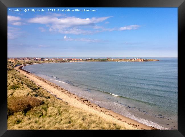 Pretty Beadnell Bay............. Framed Print by Naylor's Photography