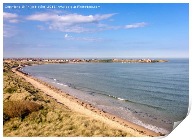 Pretty Beadnell Bay............. Print by Naylor's Photography