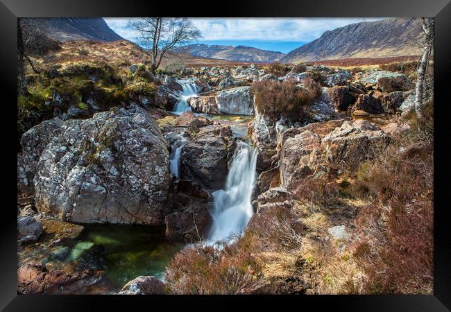 Glencoe Falls Framed Print by David Hare