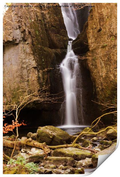 GAP WATERFALL Print by andrew saxton
