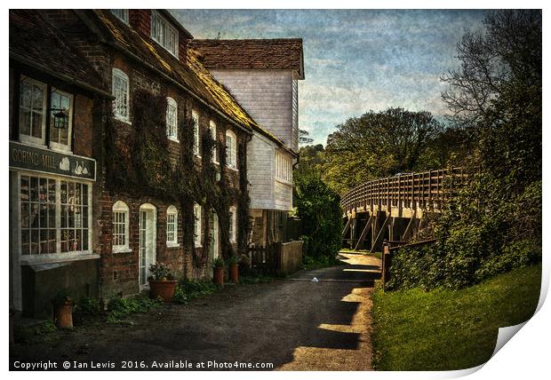 Goring on Thames Watermill Print by Ian Lewis