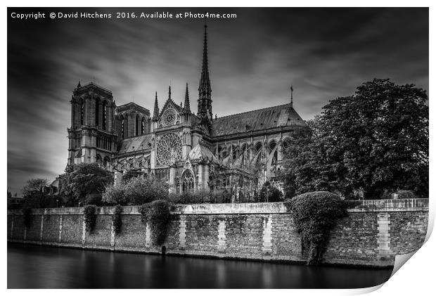 Notre-Dame de Paris  Print by David Hitchens