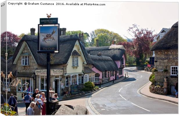 Shanklin Old Village Canvas Print by Graham Custance