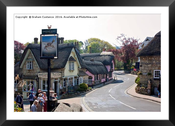 Shanklin Old Village Framed Mounted Print by Graham Custance