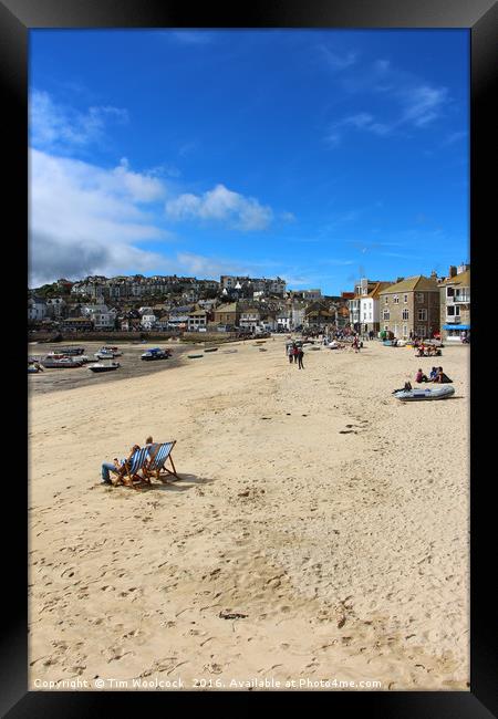 St Ives, Cornwall, England Framed Print by Tim Woolcock