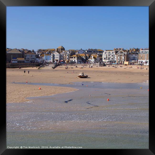 St Ives, Cornwall, England Framed Print by Tim Woolcock