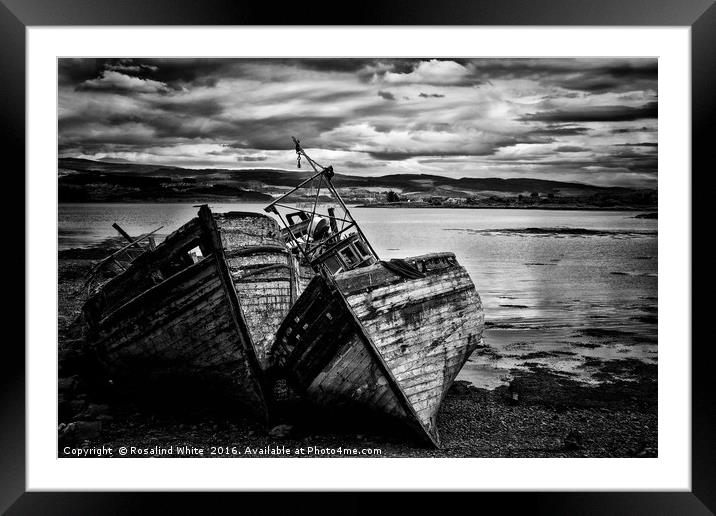 Salen Shipwrecks, Isle of Mull Framed Mounted Print by Rosalind White
