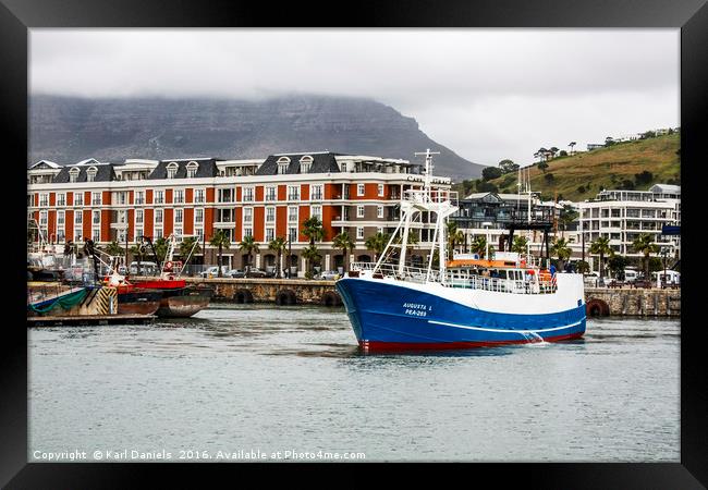 Waterfront Harbour Cape Town Framed Print by Karl Daniels