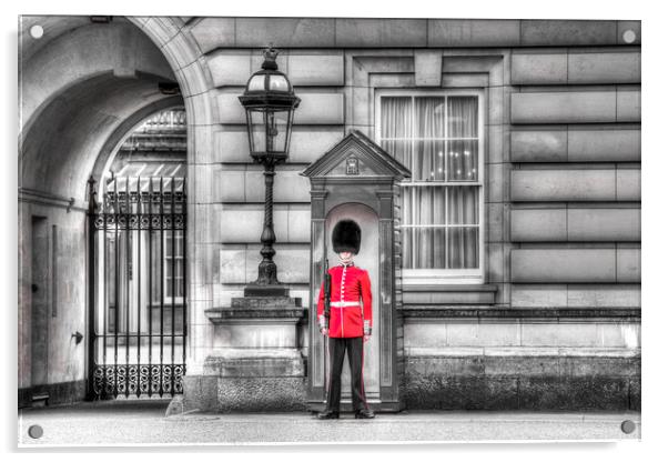 Buckingham Palace Queens Guard Acrylic by David Pyatt