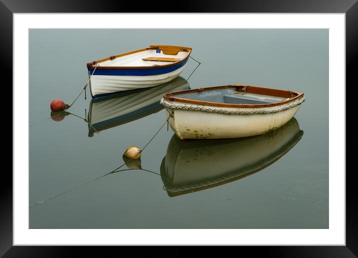 Reflections at Coombe Framed Mounted Print by Michael Brookes