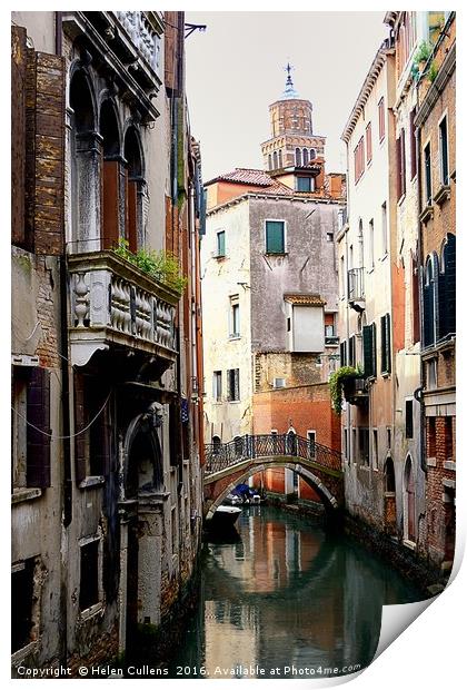 VENICE CANAL                                   Print by Helen Cullens
